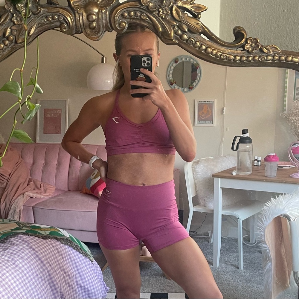 Gymshark pink sports bra